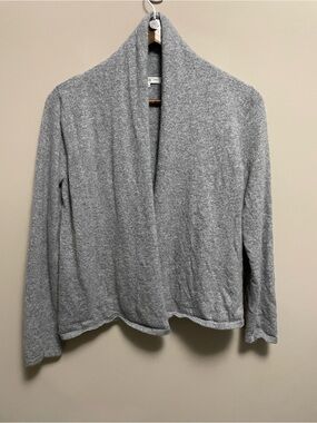 Pria Wool Angora & Cashmere Blend Grey Cardigan Women’s Size Medium